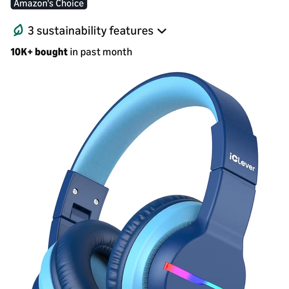 Brand new in box Blue Wireless Headphones
